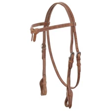 FUTURITY KNOT Browband HEADSTALL Showman HARNESS LEATHER