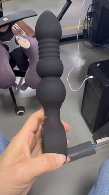 blue diamond anal plug Male-Prostate-Massager-Dildo-Anal-Butt-Plug-Bead-Vibrator-Adult-Sex-Toys-For-Men main image 1