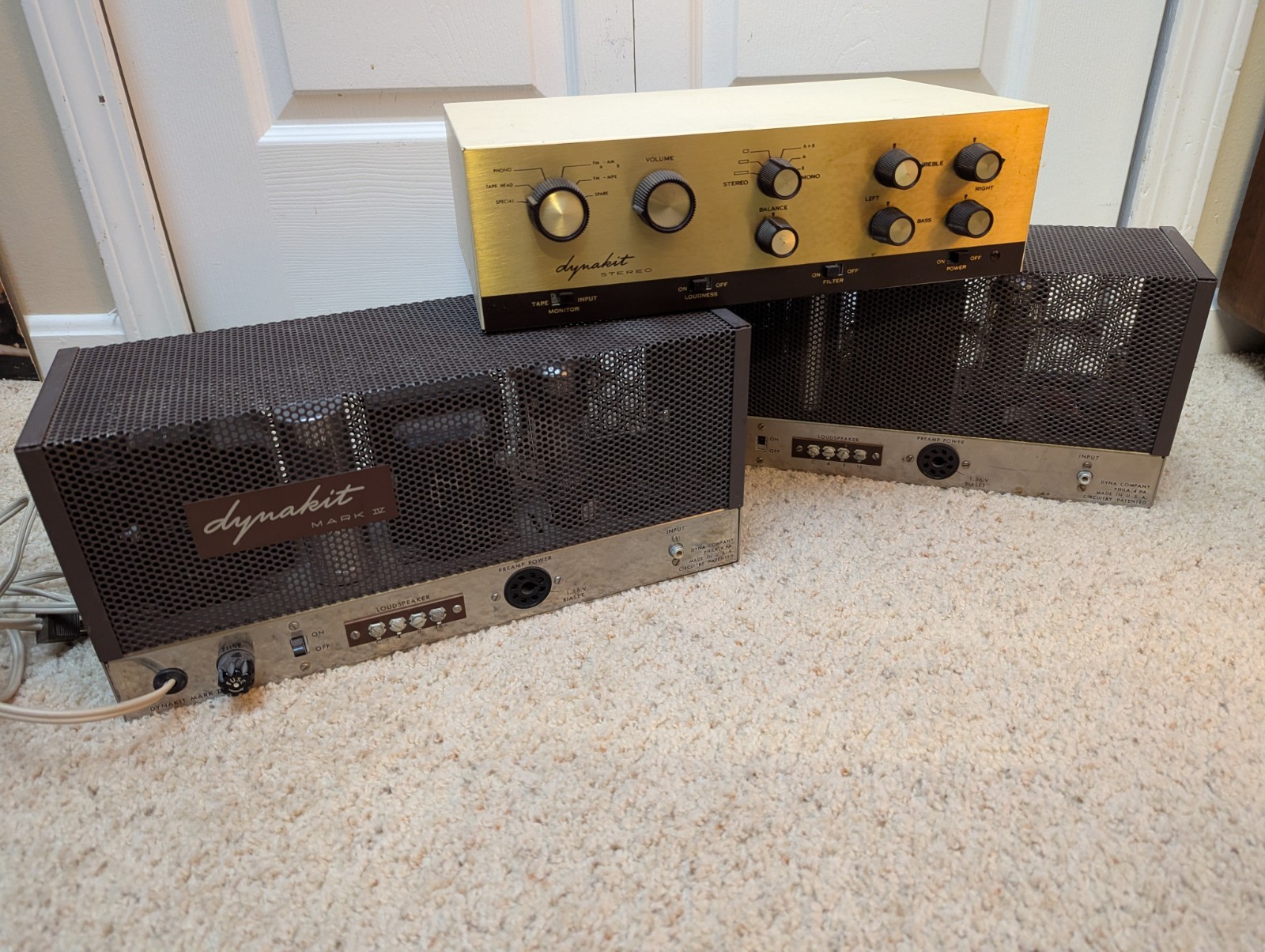 Dynaco Dynakit Mark IV Mono Tube Ampilfiers & Preamplifier 