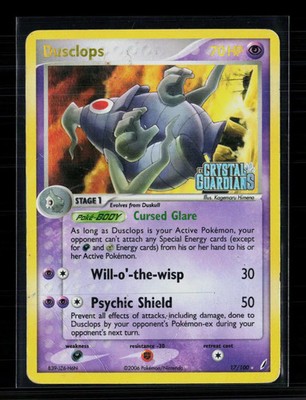Pokemon 2006 EX Crystal Guardians Dusclops #17/100