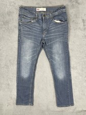 Levis Jeans Youth Boys 16 28x28 Blue Denim 511 Slim Straight Medium Wash Stretch