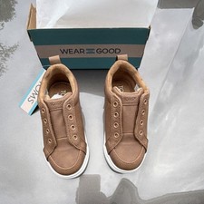 TOMS Cruz Mid Toffee Microsuede Toddler Slip On Sneakers US 7 UK 6 EU 23.5