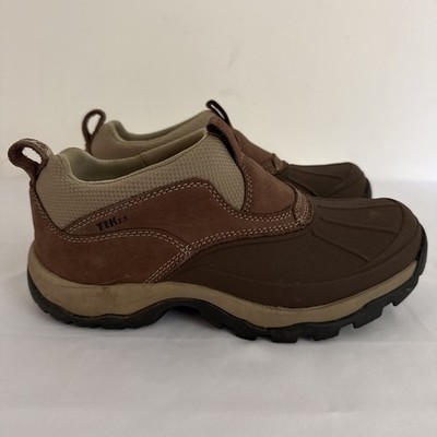 LL Bean Womens Storm Chaser Slip On Boots Size 8.5 Waterproof Brown Winter Shoes