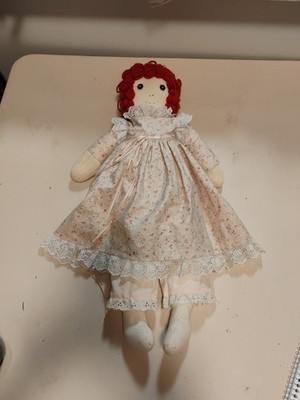Vtg Raggedy Ann Doll/ Pink Dress/22'' Long