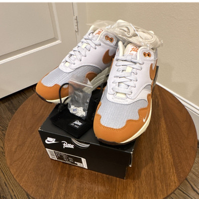 Nike Air Max 1 Patta Monarch 2021 DH1348-001 White/Orange/Gray US5.5(M)/US7(W)