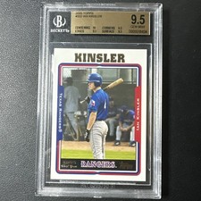 2005 IAN KINSLER TOPPS ROOKIE CARD #302 BGS 9.5 GEM MINT RC HOT!. rookie card picture