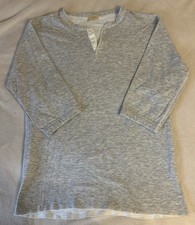 Vintage LL Bean River Drivers Shirt Size Large Tall Grey Henley L USA Made