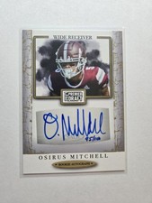 2021 Sage Premier Draft Football RC Rookie Auto A74 Osirus Mitchell AA36