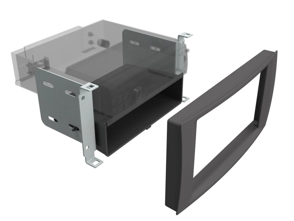 Einbaurahmen DIN Autoradio für VW T5 Caravelle Touareg Multivan 2003-2015 Profi - Bild 3 von 3