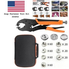 304 Stainless Steel Snap Fastener Tool Kit, Marine Grade Heavy Duty for Awning