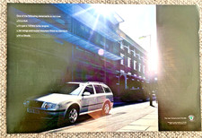 SKODA OCTAVIA 4x4 -  COLLECTIBLE FRAMEABLE ORIGINAL CLASSIC CAR ADVERT