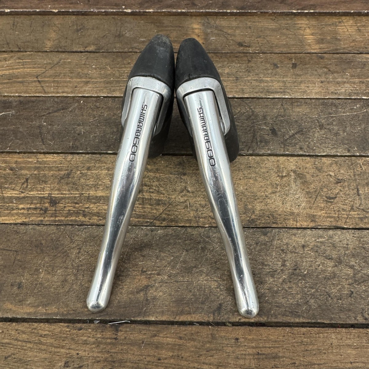 シルバー軸　SP BP まとめ売り Vintage Shimano 600 BL-6209 Brake Levers Pair Silver 23.8mm Drop