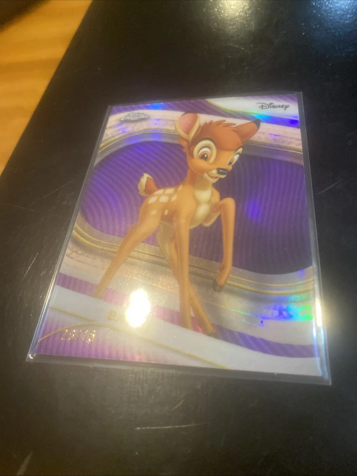 2025 Topps Disney Chrome Bambi Purple Parallel /75 - Image 3 of 4
