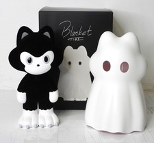 TIDE Ide Tatsuhiro Blanket GID Sculpture Signed +sticker Banksy,shepard fairey