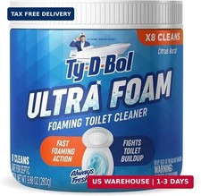 Ultra Foam Toilet Bowl Cleaner - Provides Up to 8 Cleans - Citrus Scent - Fights