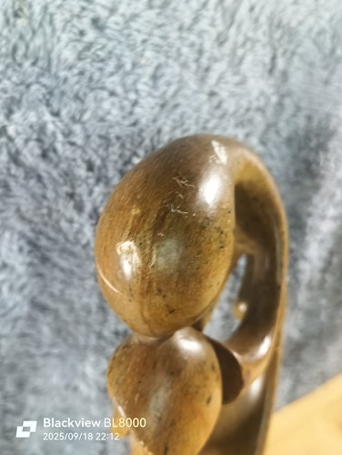 K SILVA SCULPTURE MODERN SOAPSTONE CARVING VINTAGE BRAZIL Prayer - Picture 13 of 16