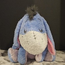 Disney Winnie The Pooh Weighted Eeyore Plush 12  Blue Comfort Stuffed Animal