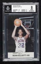 1987-88 Arizona Wildcats Police Sean Elliott BGS 8 0q3