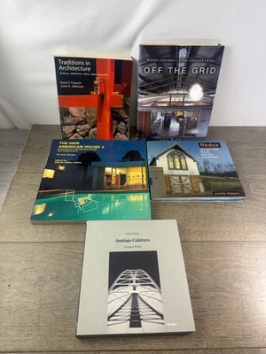 Architecture Books Lot 5 Traditions Off The Grid New American Redux Calatrava