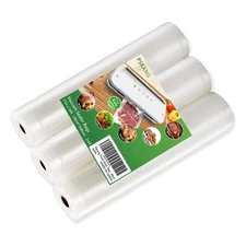Vacuum Sealer Bags Rolls 11" x 16' (3 Rolls) BPA Free Vacuum Seal Bags for Fo...
