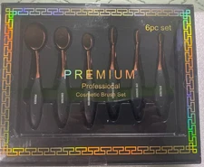 NEW Cosmetic Makeup Brushes 6 Premium Oval Blending Contouring Eyeliner Brushs