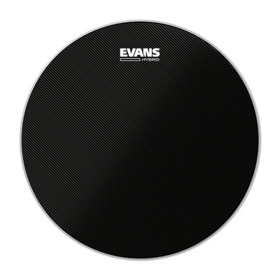 EVANS Hybrid Black Marching Snare Drum Head, 14 Zoll