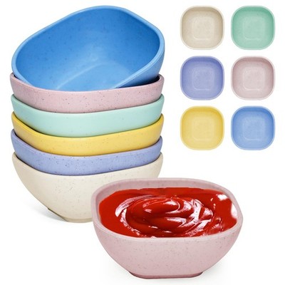 SHECIPIN 6 Pack Small Plastic Bowls 4.5 OZ OZ, 6 piece small bowls 