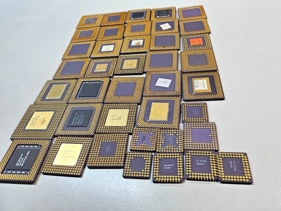 AMD, Cyrix, IBM, Intel - CPU retro vintage de coleccionistas heredados (1 lb 11,4 oz) Foto 4 de 4