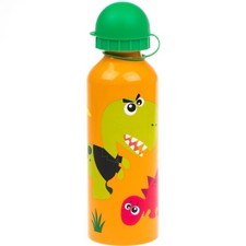 Crazy Dino Aluminium Trinkflasche 500ml Dinosaurier  Kleinkind Flasche Neu