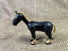Vintage~Fisher Price Little People”Black Horse”Castle or Farm Playset,Hong Kong Vintage~Fisher Price Little People”Black Horse”Castle or Farm Playset,Hong Kong - Image 1