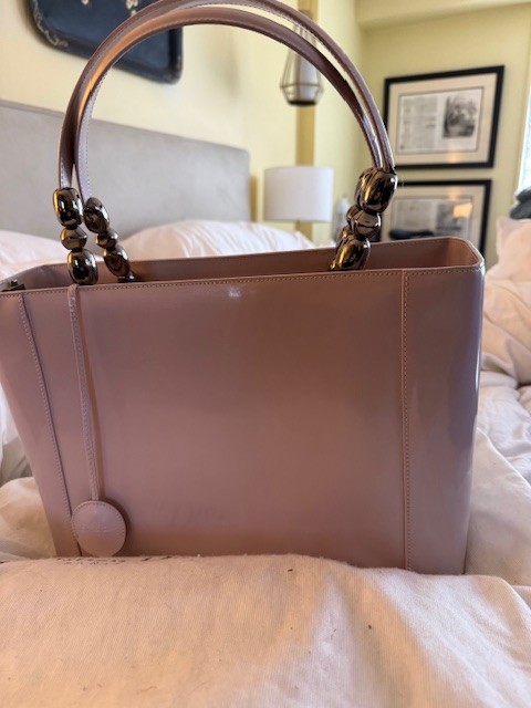 希少 Dior Maris Pearl hand bag by Galliano Christian Dior Vintage Maris Pearl Patent Handbag Tote Lavendar | eBay