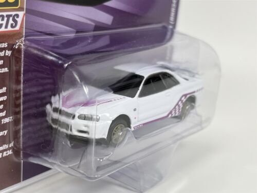 2000 Nissan Skyline GTR BNR34 JVK Toys Exclusive 1:64 Johnny Lightning JLCP7411 - Picture 3 of 4