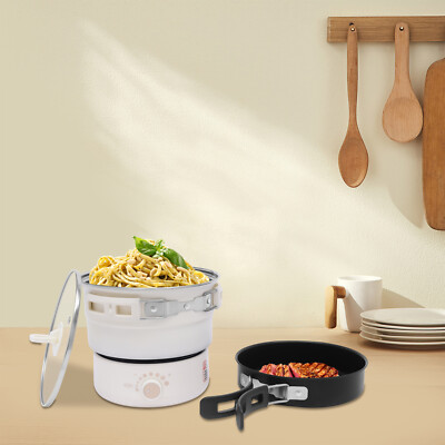 #ad 1.6L Mini Hot Pot Multifunction Split Electric Cooker with Steamer 110V 500W New $29.30