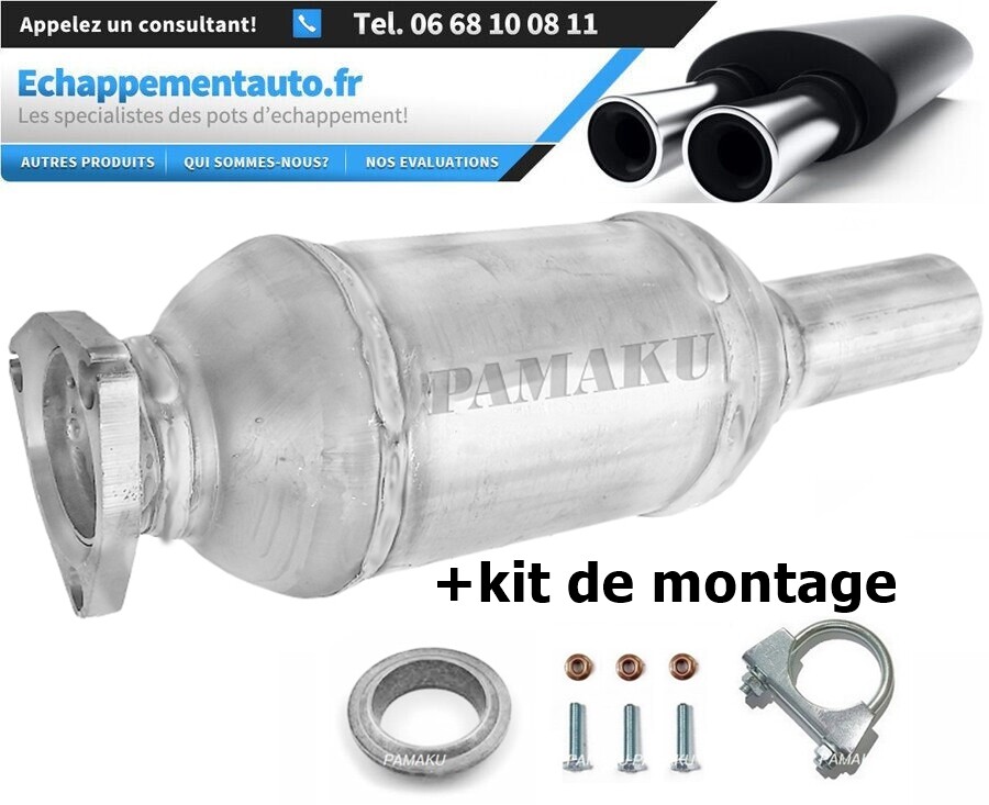 Catalyseur pour remplacer un pot usé sur Volkswagen Golf III et Vento 1.8