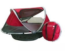 KidCo PeaPod Foldable Mesh Toddler Travel Bed  Storage Bag, Cranberry New,p3010