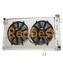4 Row Alu Radiator+Shroud+Fan For 94-2002 Dodge Ram 1500 2500 3500 5.9L V8 #1552