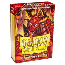 Dragon Shields Matte Crimson Japanese Standard Deck Protector Card Sleeves