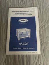 Graco Pack 'N Play On the Go Owners Manual Used
