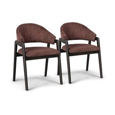 Canberra Corduroy - Coppia di 2 poltroncine in legno massello di Parawood