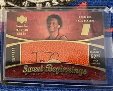 2007-08 Upper Deck Sweet Shot Taurean Green Signature Shots /699 NBA Autograph