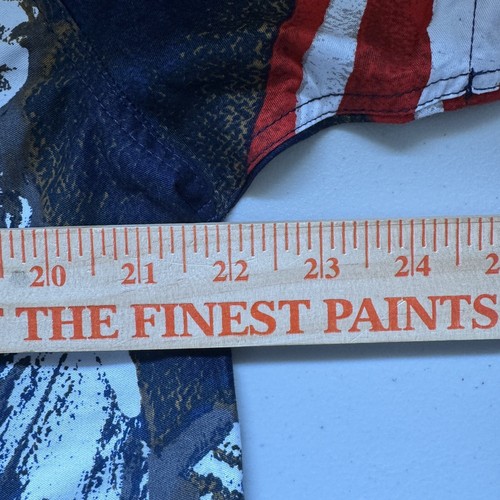 Cotton Traders Sport Shirt Mens Medium Patriotic Star Spangled Banner Patriotic - Picture 13 of 15