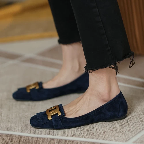 TOD’S Scarpe mocassini donna Tod's in pelle con frange bocca bassa