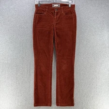 J. Crew Womens Jeans Size 26S Brown Corduroy Straight Matchstick Pantalones