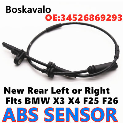 NEW ABS Wheel Speed Sensor Fits BMW X3 X4 F25 F26 Rear Left or Right 34526869293