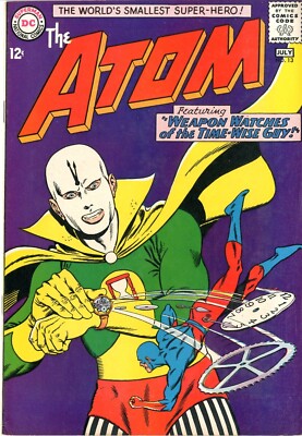 Atom  # 13    VERY FINE-    July  1964     Chronos cover story   See photos   DC