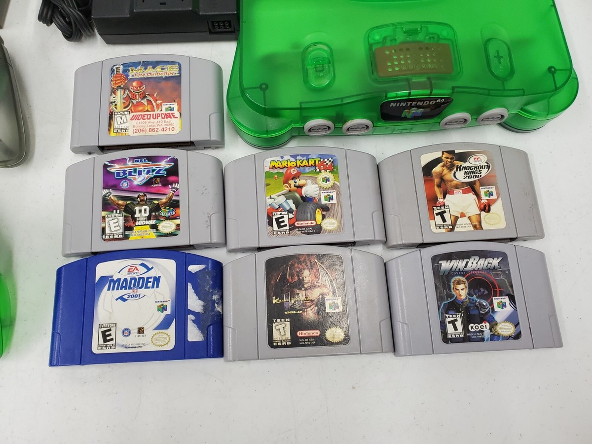 Jungle Green Funtastic Nintendo 64 Console Console NUS-001 NTSC