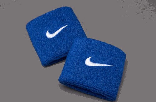NIKE SWOOSH WRISTBANDS SWEATBANDS TRAINING GYM COTTON RUN TENNIS SPORTS WRIST - Afbeelding 19 van 29
