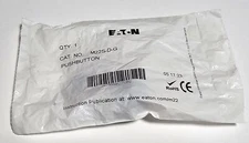 Eaton M22S-D-G Green Flush Push Button & Contact Latch Assembly - New / Sealed