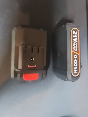 O-CONN Mini Chainsaw Battery Replacement, 2 Pack 21V MAX 2000mAh Rechargeable...