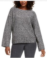 Style  Co Marled Flared-Sleeve Sweater, Size M